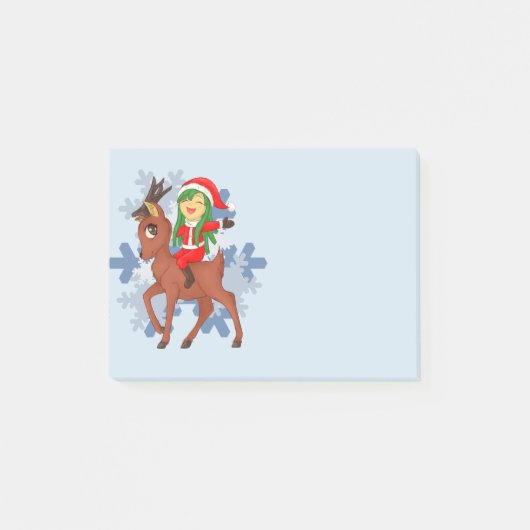 kerstkar post-it® notes (Voorkant)