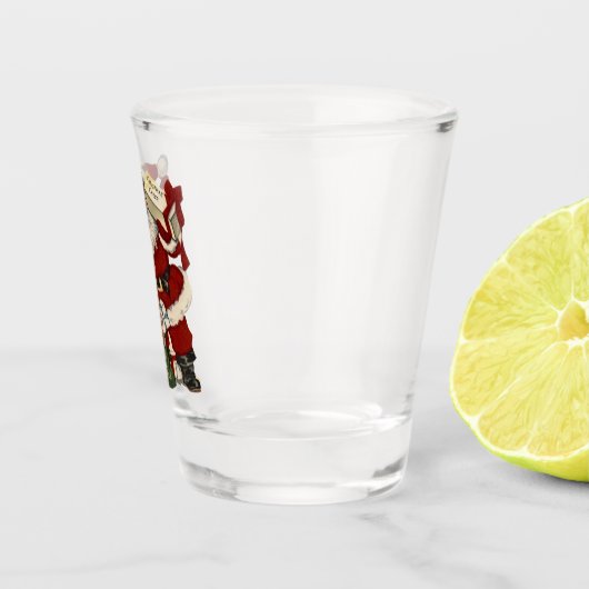 kerstkar shot glas (Rechts)