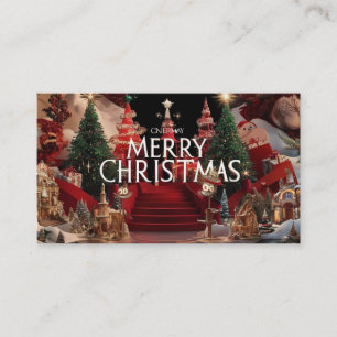 kerstkar visitekaartje