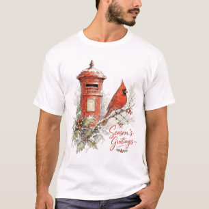 Kerstkardinaal en Rode Brievenbus T-shirt
