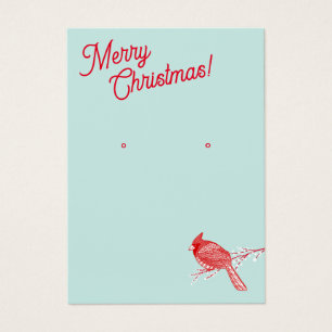 kerstkardinaal juwelenscherm visitekaartje