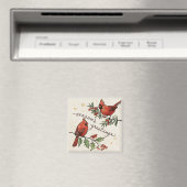 kerstkardinaal Lovevogels Magneet (Insitu (Vaatwasser))