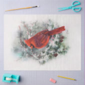 kerstkardinaal tissuepapier (Craft)