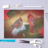 kerstkardinalen tissuepapier (Craft)