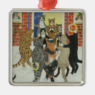 kerstkarolen metalen ornament