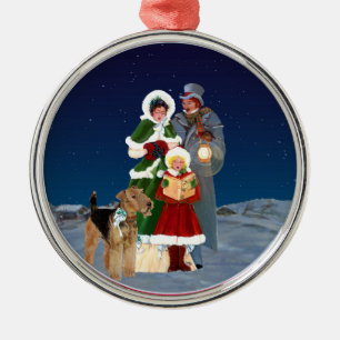 kerstkarolen metalen ornament