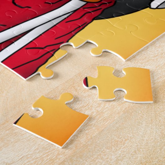 kerstkarolkatten legpuzzel (Zijkant)