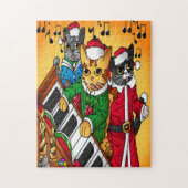 kerstkarolkatten legpuzzel (Verticaal)
