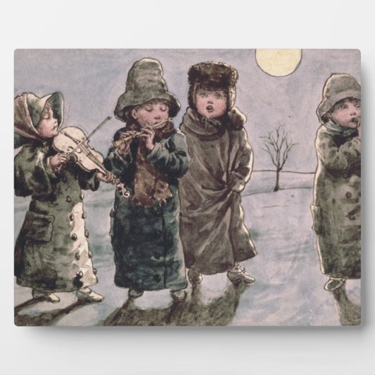 Kerstkarteling (met papier) fotoplaat (Voorkant)