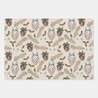 kerstkast inpakpapier vel