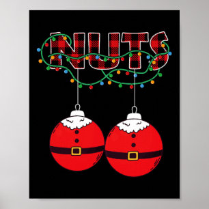 Kerstkastanjes Kerst Noten Kerstmis Matching Kerst Poster