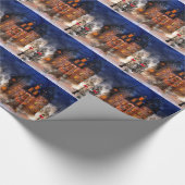 kerstkasteel cadeaupapier (Hoek)