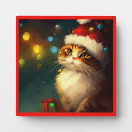 Kerstkat 3 fotoplaat (Voorkant)