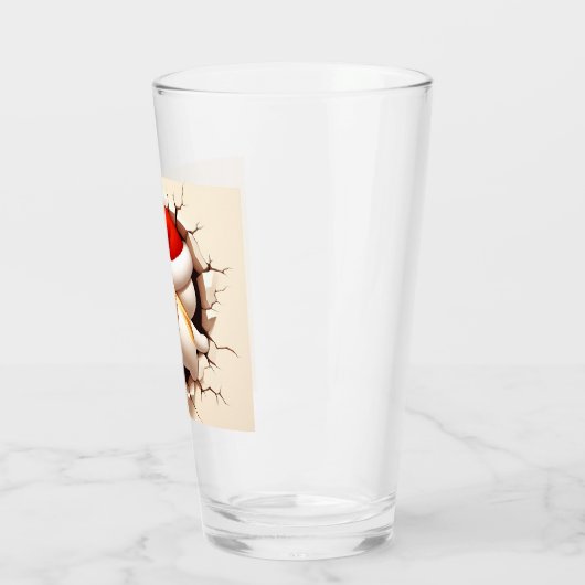 Kerstkat 3D Glas (Links)