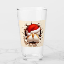Kerstkat 3D Glas