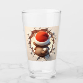 Kerstkat 3D Glas