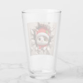 Kerstkat 3D Glas (Achterkant)