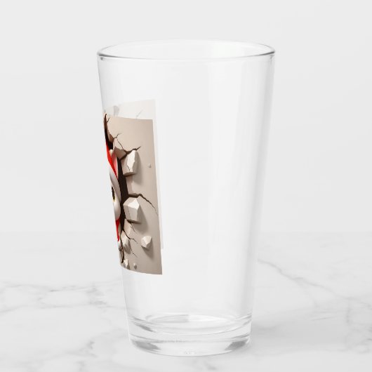 Kerstkat 3D Glas (Links)