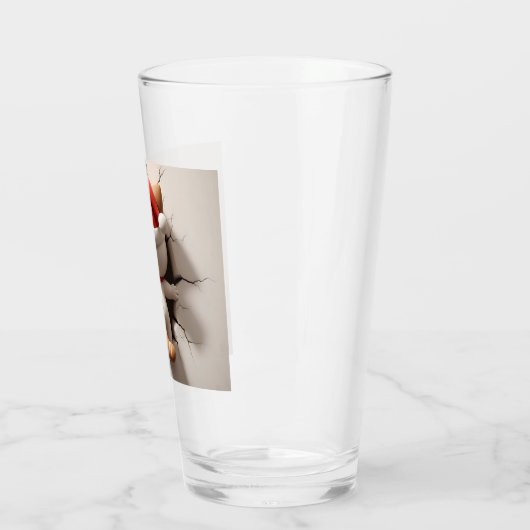 Kerstkat 3D Glas (Links)