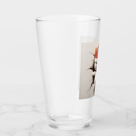 Kerstkat 3D Glas (Rechts)