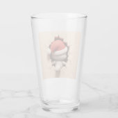 Kerstkat 3D Glas (Achterkant)