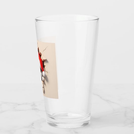 Kerstkat 3D Glas (Links)