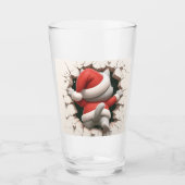 Kerstkat 3D Glas (Voorkant)