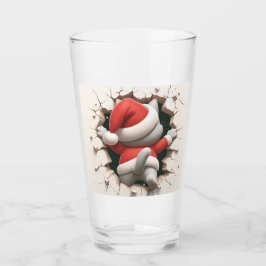 Kerstkat 3D Glas