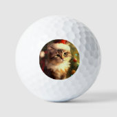 Kerstkat (4) golfballen (Voorkant)