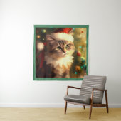 Kerstkat 4 wandkleed (In situ)
