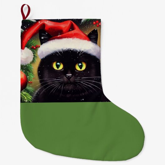 Kerstkat 6 grote kerstsok (Voorkant)