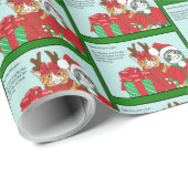 Kerstkat-boeddies Cadeaupapier (Rol Hoek)