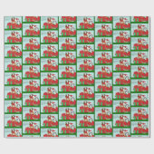 Kerstkat-boeddies Cadeaupapier (Vlak)