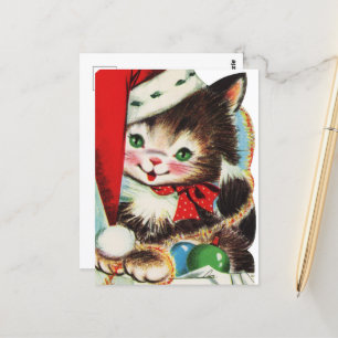  kerstkat briefkaart