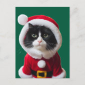 kerstkat briefkaart (Voorkant)