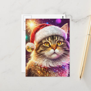 Kerstkat Briefkaart