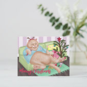 kerstkat-Briefkaart Briefkaart (Staand voorkant)