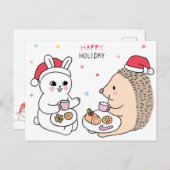 kerstkat-Briefkaart Briefkaart (Voorkant / Achterkant)