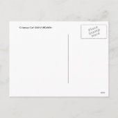 kerstkat-Briefkaart Feestdagenkaart (Achterkant)