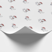 Kerstkat Cadeaupapier (Hoek)