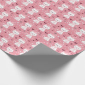 kerstkat cadeaupapier (Hoek)