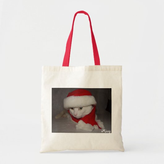 kerstKat Canvas tas (Voorkant)