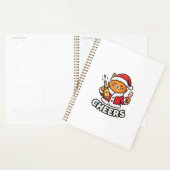 Kerstkat Cheers Vectorontwerp Planner (Display)