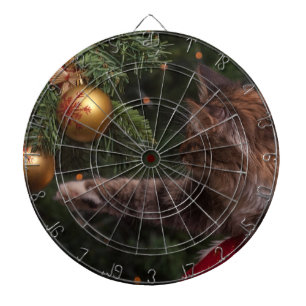 kerstkat dartbord