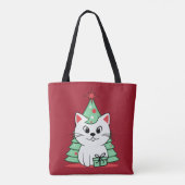 kerstkat draagtas (Achterkant)