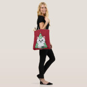 kerstkat draagtas (Op model)