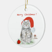 Kerstkat en Ornament met muis (Links)