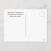 Kerstkat Foto Feestdagenkaart (Achterkant)