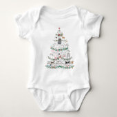 kerstkat Funny Tree Funny Romper (Voorkant)