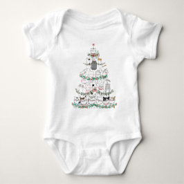 kerstkat Funny Tree Funny Romper